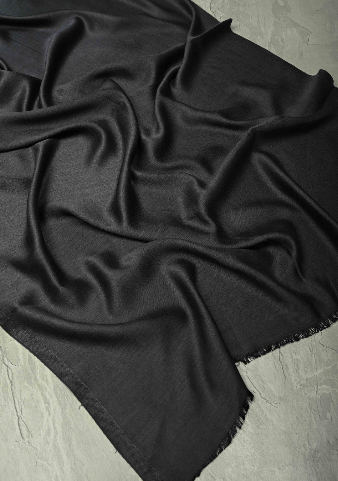 Stunning Black Floral Meenakari Jaal Stole & Charcoal Black Fine Stole  Luxury Anniversary, Wedding & Return Gift Size 30 x 80