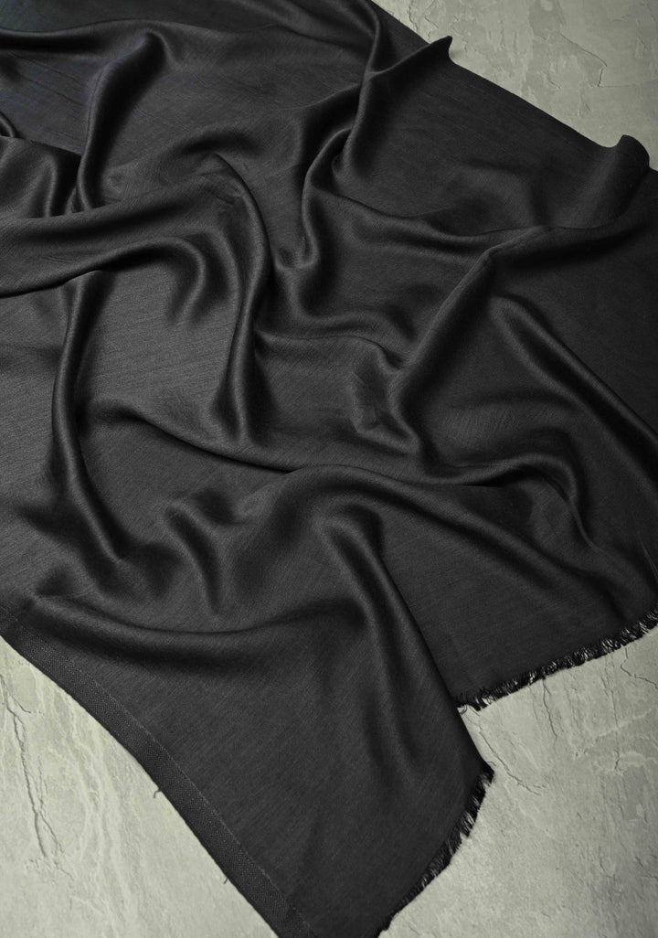 Stunning Black Floral Meenakari Jaal Stole & Charcoal Black Fine Stole  Luxury Anniversary, Wedding & Return Gift Size 30 x 80