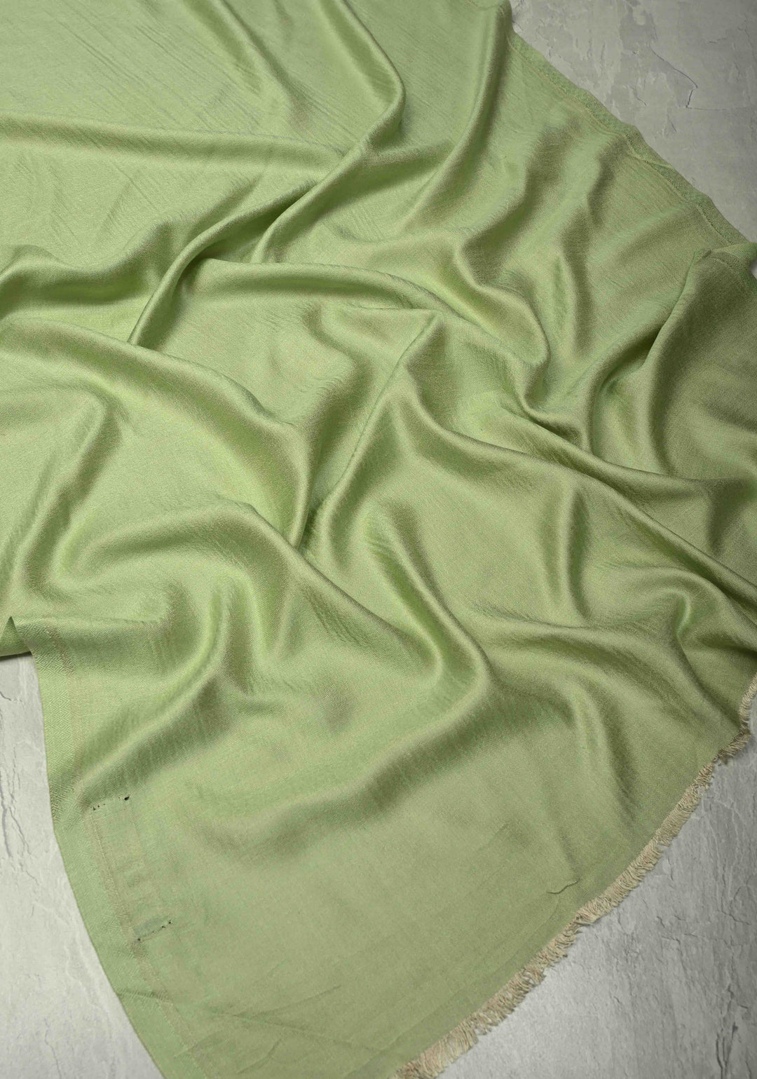 His & Her Dark Sage Green Floral Meenakari Jaal Stole & Sage Green Cashmere Fine Stole  Luxury Anniversary, Wedding & Return Gift Size 30 x 80