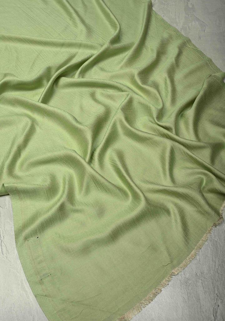 His & Her Dark Sage Green Floral Meenakari Jaal Stole & Sage Green Cashmere Fine Stole  Luxury Anniversary, Wedding & Return Gift Size 30 x 80