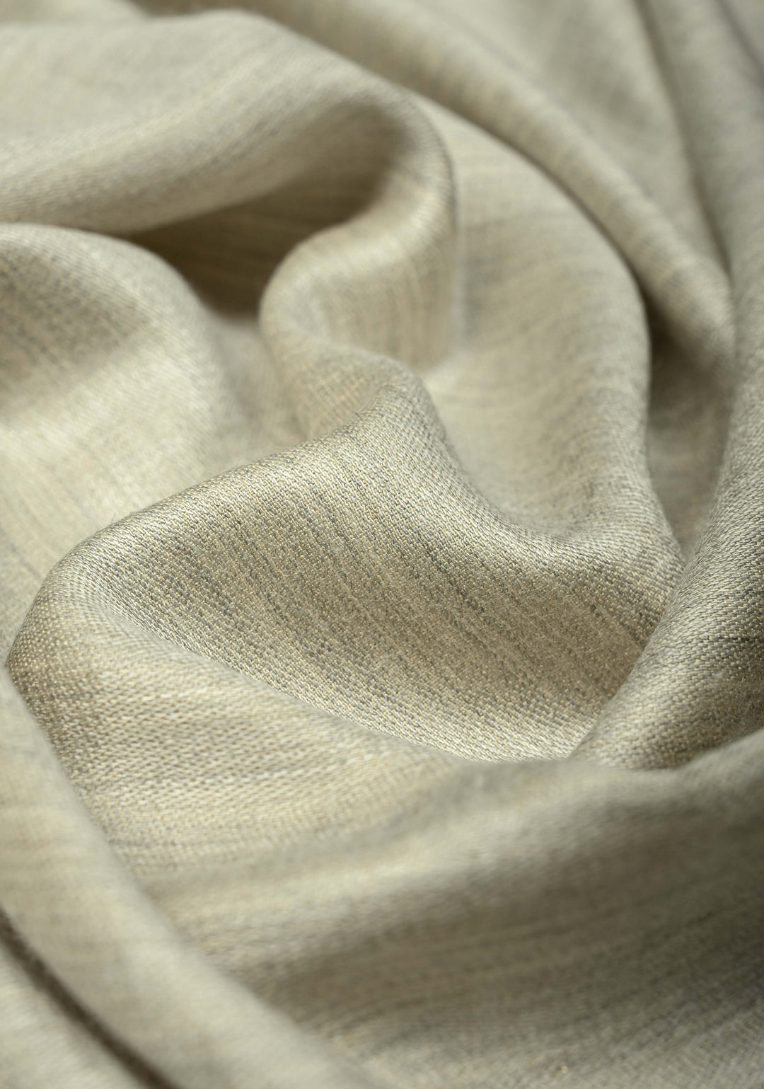 Light Gray Cashmere Fine Wool Shawl for Men & Women Size 29 x 82