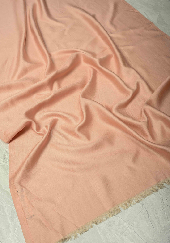 His & Her Kora Color Floral Meenakari Jaal Stole & Dusty Pink Cashmere Fine Wool Stole Size 30 x 83 - Luxury Anniversary, Wedding & Return Gift Size 30 x 80