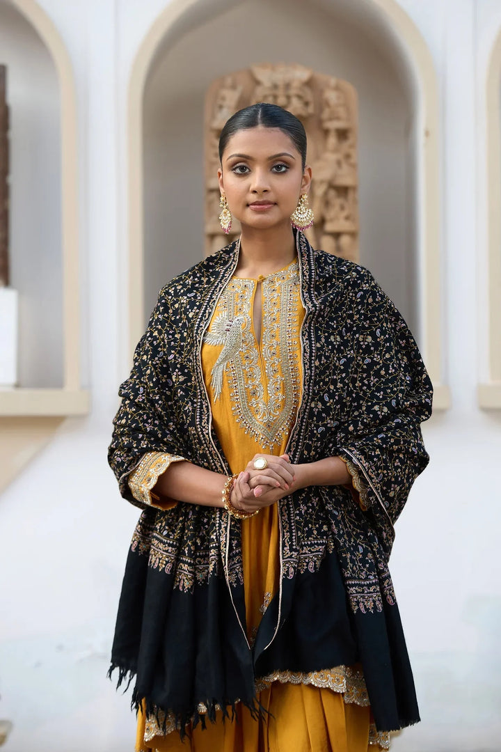 Koshi Soozni Pashmina Shawl Size40x 80