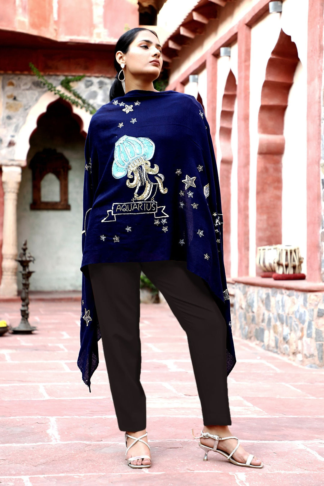 Aquarius Sequence Pipe Work and Thread Work Stole | SHOBITAM