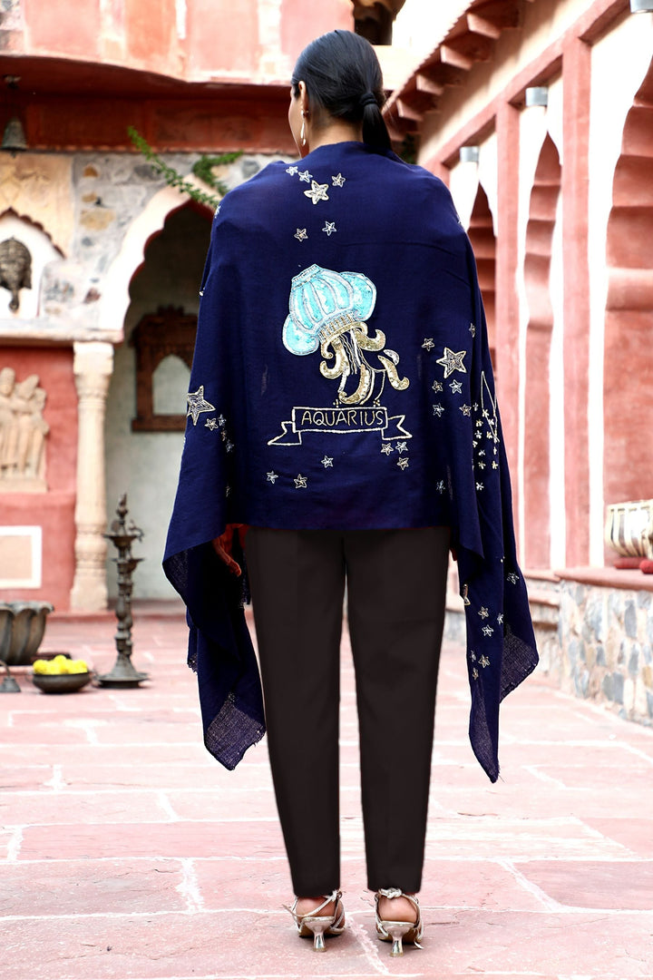 Aquarius Sequence Pipe Work and Thread Work Stole | SHOBITAM