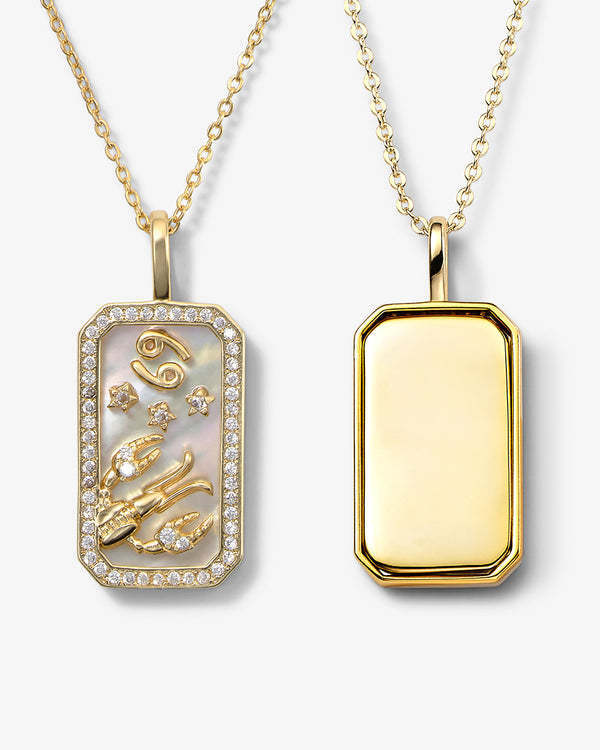 Zodiac Pendant  and chain | 18K Gold-Plated Steel Chain and Pendant