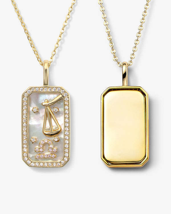 Zodiac Pendant  and chain | 18K Gold-Plated Steel Chain and Pendant