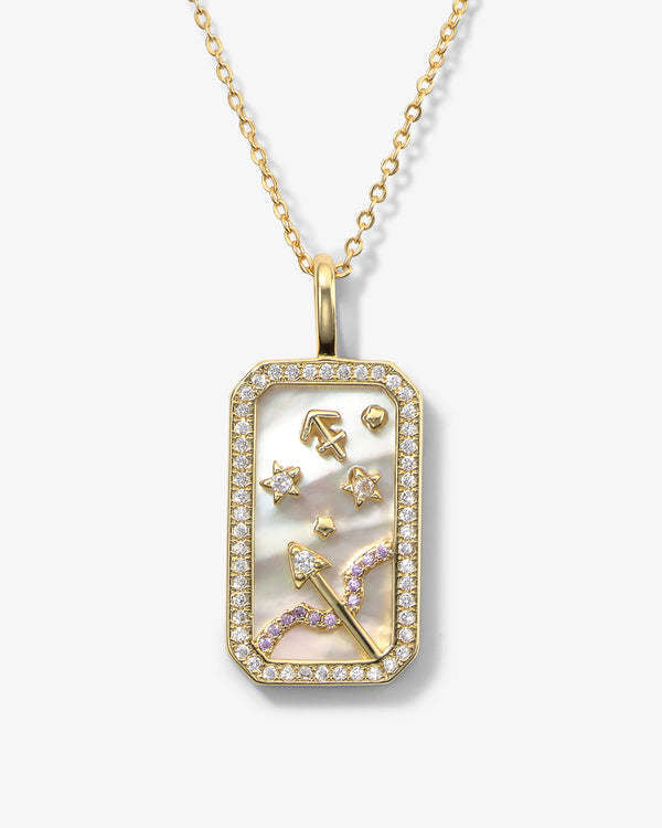 Zodiac Pendant  and chain | 18K Gold-Plated Steel Chain and Pendant