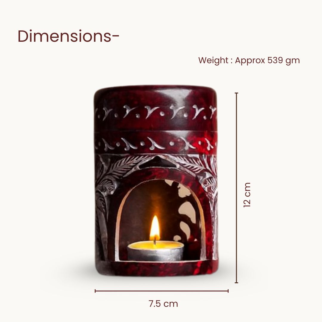 Neerja Hand Carved Soapstone Bakhoor Burner Aroma Diffuser