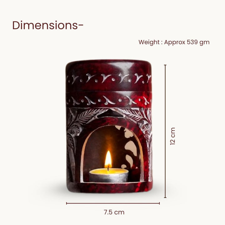 Neerja Hand Carved Soapstone Bakhoor Burner Aroma Diffuser
