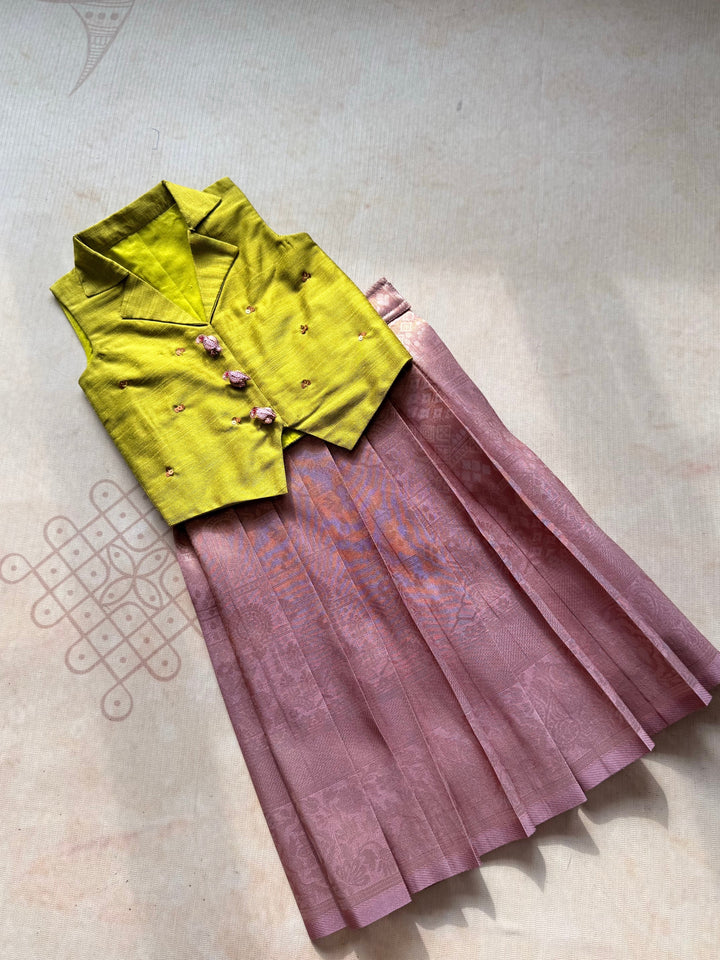 Mayizhini - Crop top and Skirt Festive Edit Express | SHOBITAM