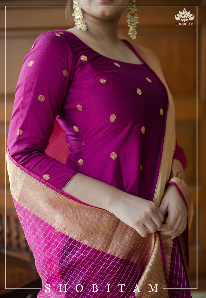 Saatvika Magenta | Shobitam Custom Gowns |Made To Order
