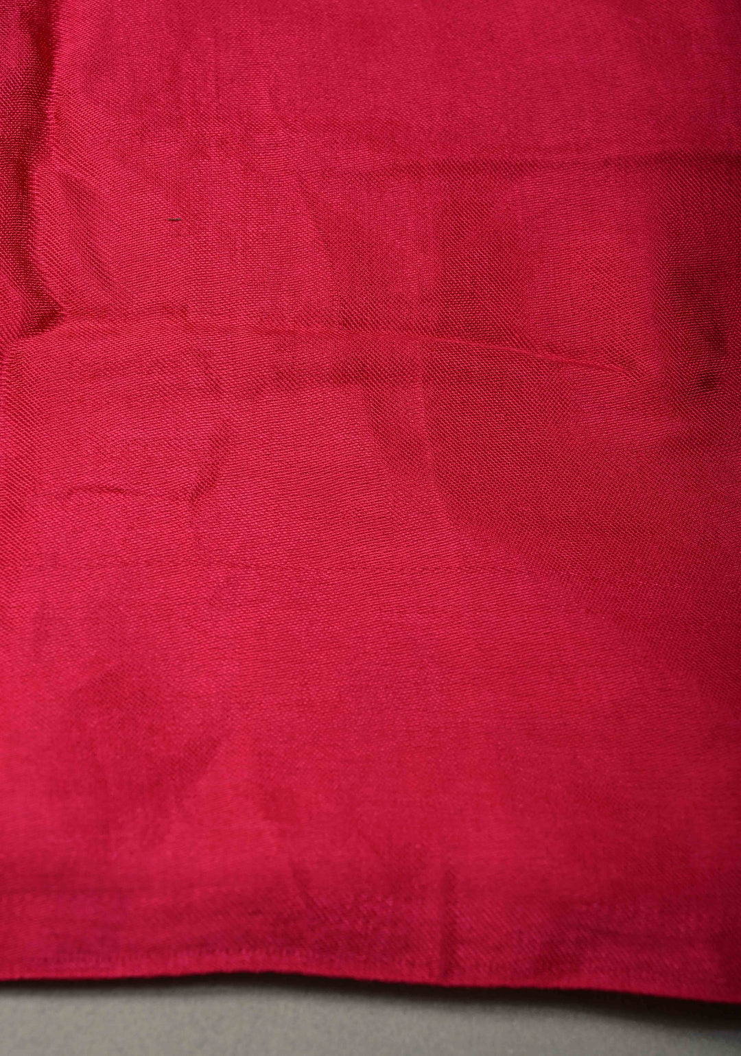 Rani Pink Modal Silk Saree with Lagda Patta Crushed Pallu | SHOBITAM