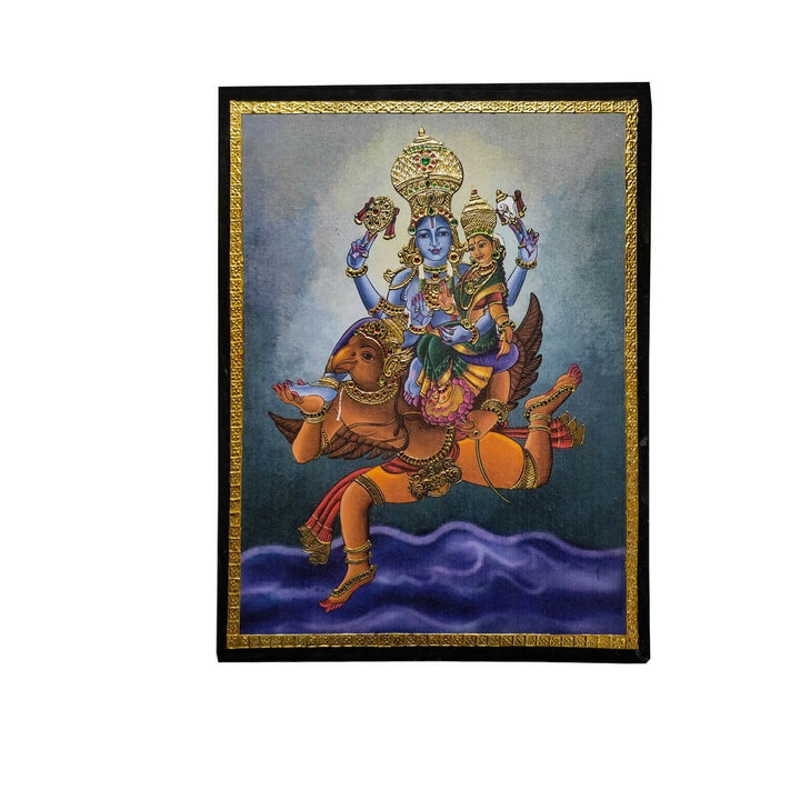 TANJORE PAINTING VISHNU LAKSHMI 24*18 | SHOBITAM