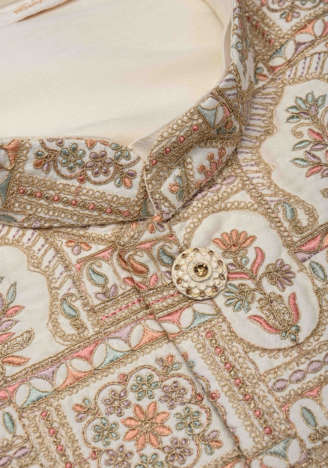Men's White Kurta with Embroidered Nehru Jacket Kurta with Pajama Set  | Made to Order