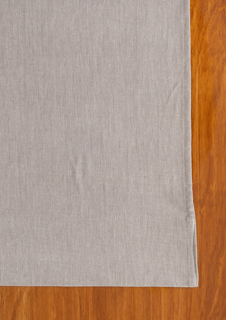 Elephant Grey Solid Linen Cotton Curtain for Living room and bedroom - Room darkening - Single Piece | SHOBITAM