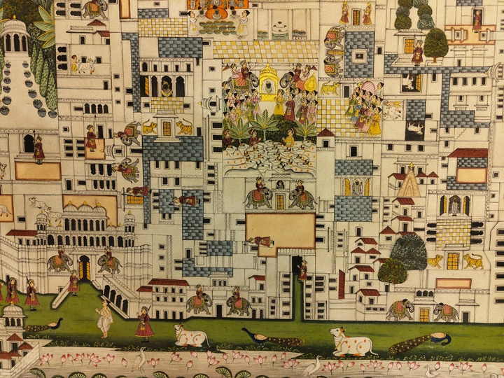 4x5 feet Authentic Jaipur Painting Nathdwara City | SHOBITAM