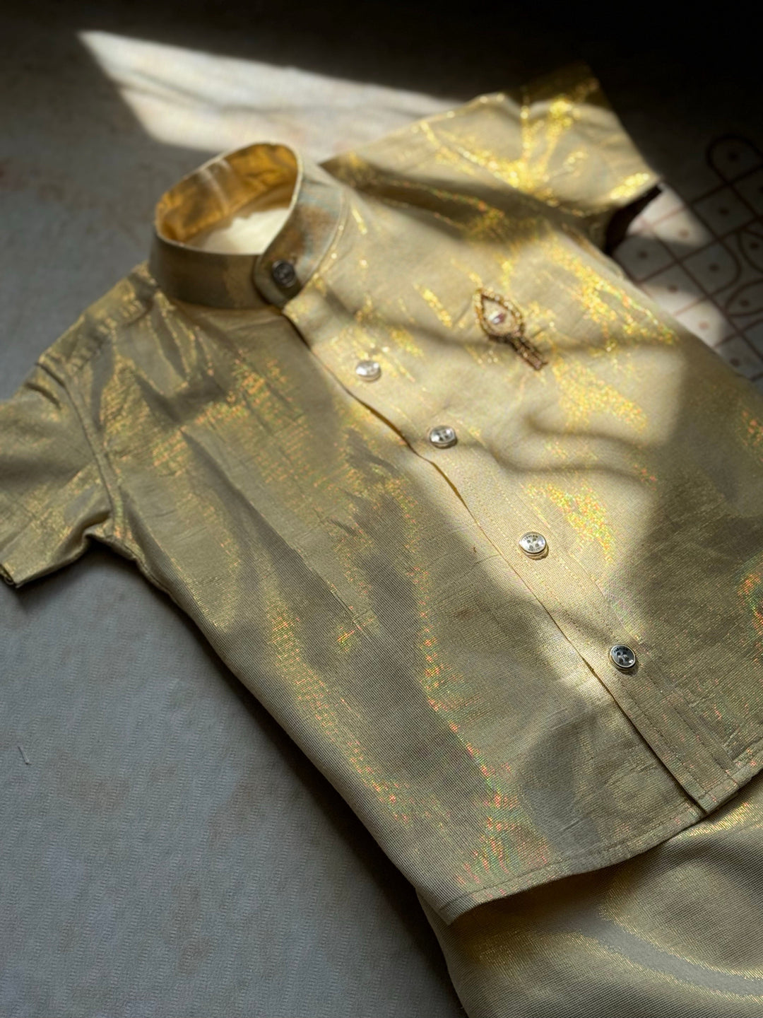 Boys Customisable Dhoti and Shirt - Express | SHOBITAM