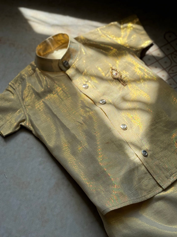 Boys Customisable Dhoti and Shirt - Express | SHOBITAM