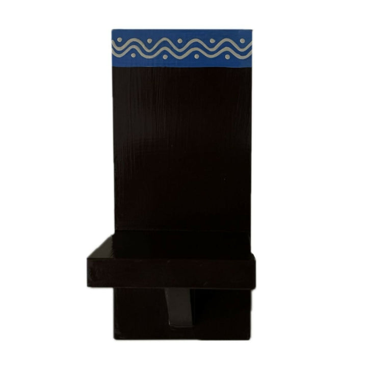 Rangoli Design Wall Bracket in Wood with small stand 9*4*3 | SHOBITAM