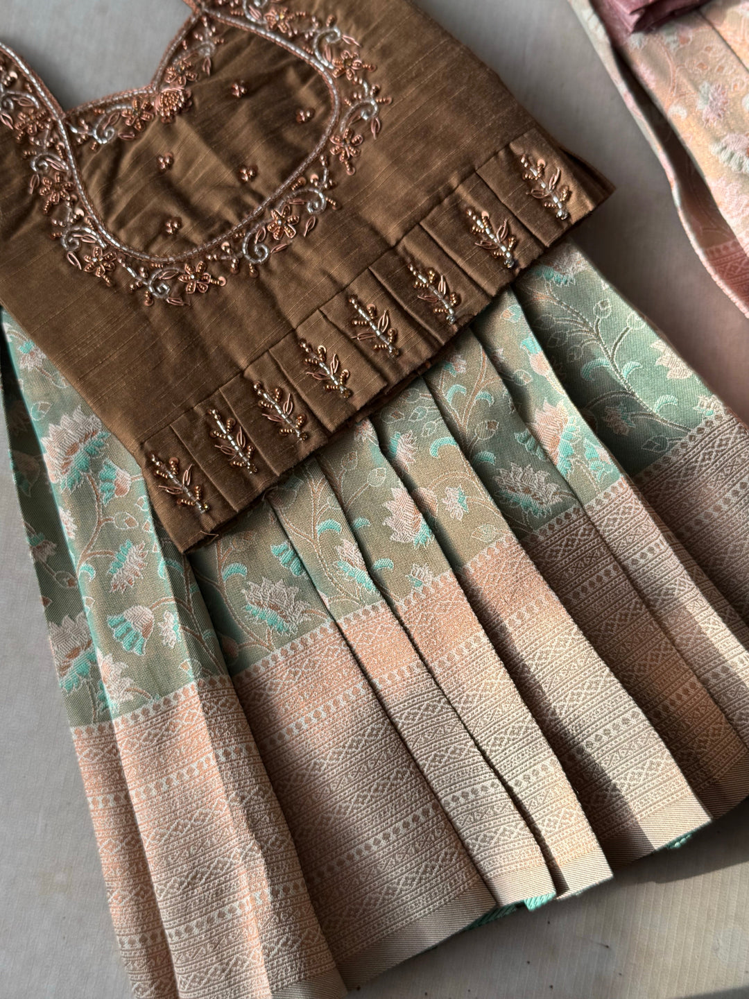 Mukhila - Crop top and Skirt Festive Edit Express | SHOBITAM