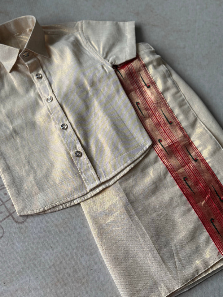Boys Soft Cotton Dhoti and Shirt - Express | SHOBITAM