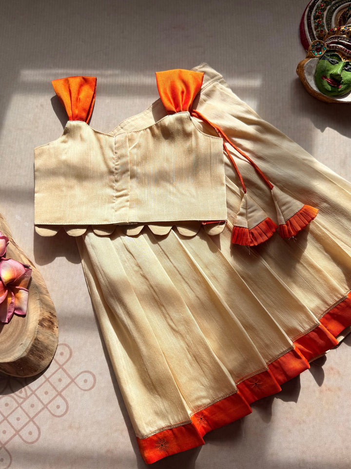 Naya Crop Top and Skirt - Onam Edit Express | SHOBITAM