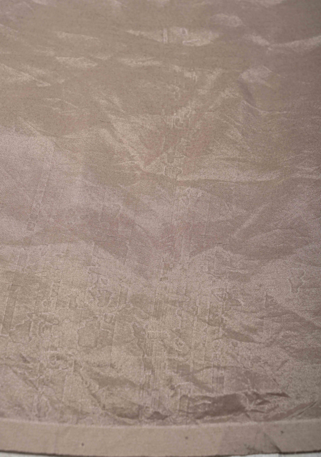 Taupe Shibori on Habutai silk Saree 60 gsm with Shibori for Arm | SILK MARK CERTIFIED