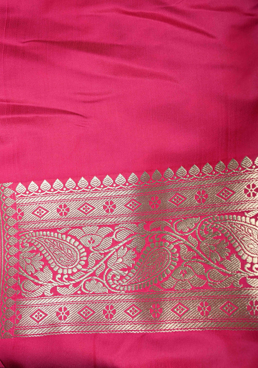 Lime Green Dual Tone Meenakari Jaal on Banarasi Semi Mashru Silk Saree with Floral jaal Silver Zari Buttas and Contrast Zari Border