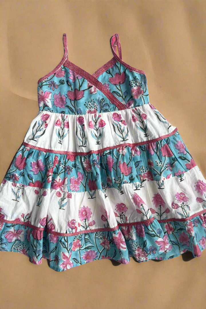 Firozi Tier Dress | SHOBITAM
