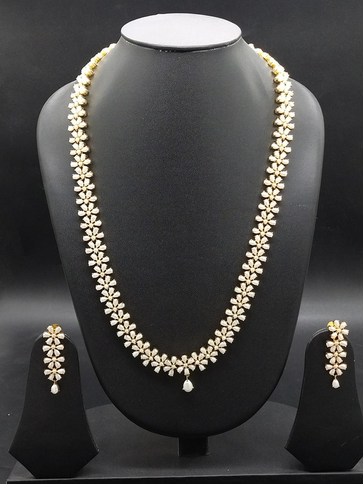 Sarah Gorgeous Freshwater Pearl Long Haram Set | SHOBITAM