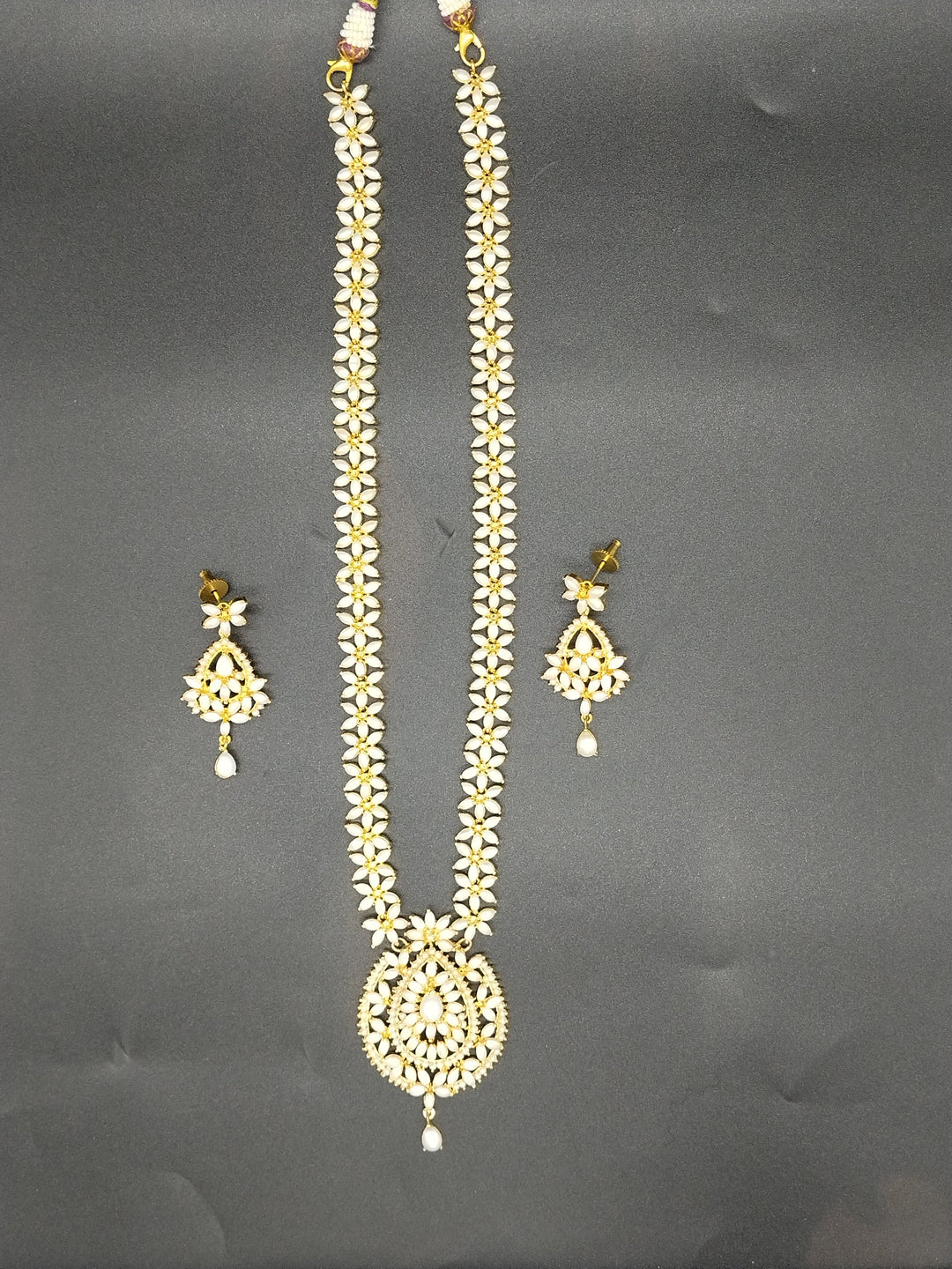 Pearl Heritage Freshwater Pearl Long Haram Set | SHOBITAM