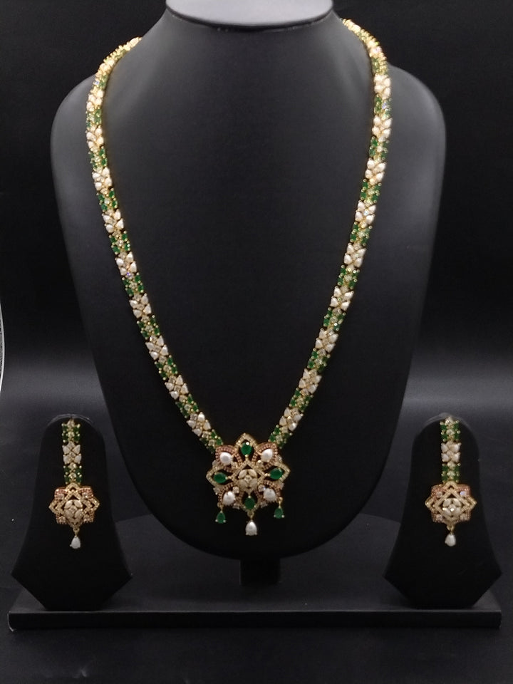 Emerald Royale Freshwater Pearl Long Haram Set