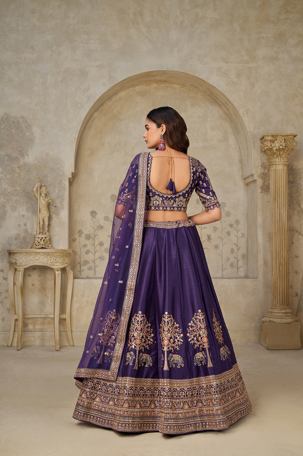 Raagvalli Purple Bridal Lehenga | SHOBITAM