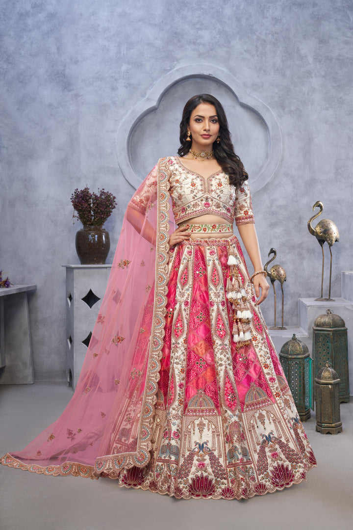 Ivory Divine Heritage Bridal Lehenga | SHOBITAM