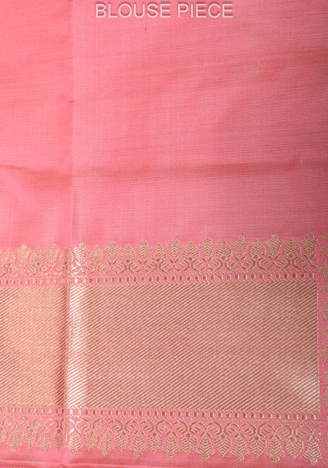 Rose Pink Tanchoi Floral Banarasi Silk Saree in Pure Silk Satin with Zari Border  | SILK MARK CERTIFIED