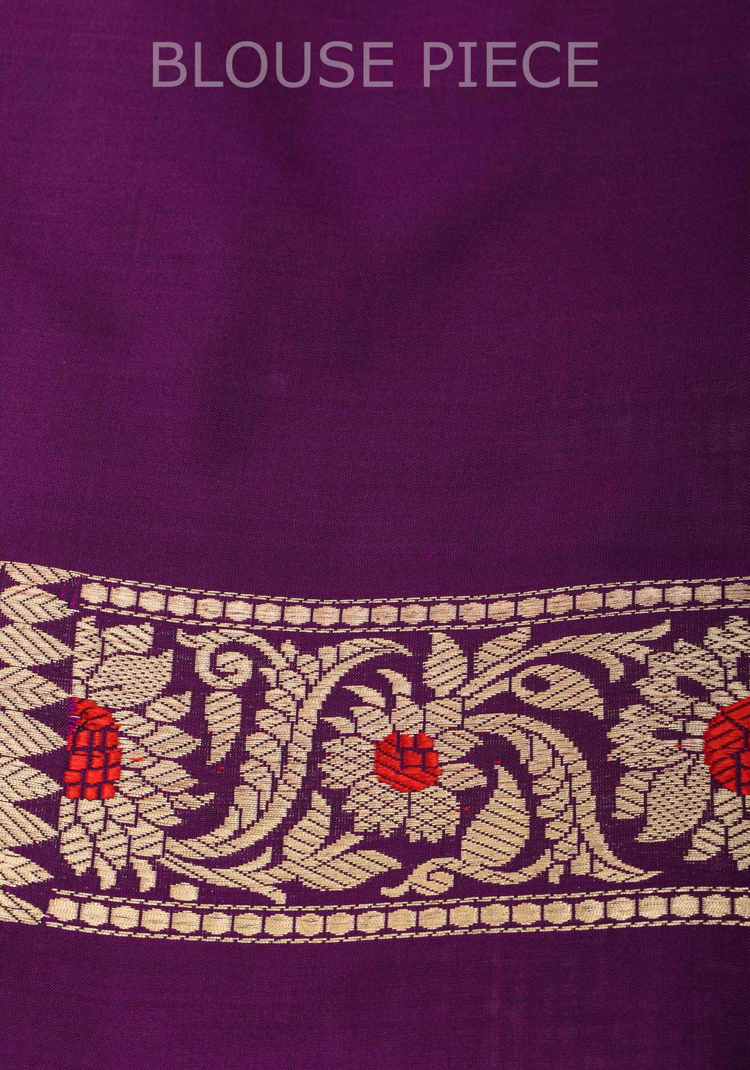 Baluchari Banarasi Katan silk saree with Floral Buttas and Meenakari Border, Pallu | SILK MARK CERTIFIED
