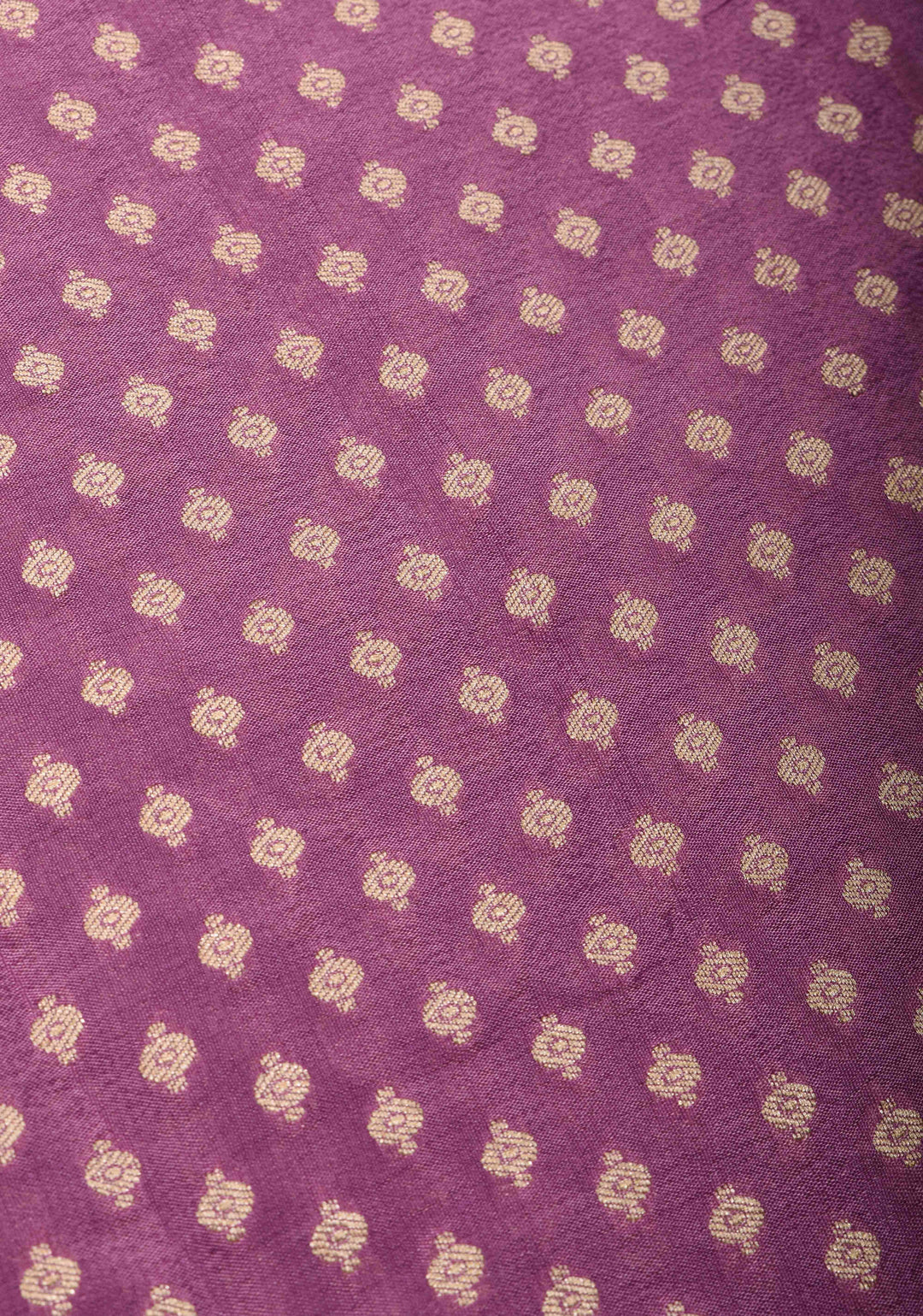 Lavender Banarasi Georgette Silk Saree with Chunri Butti and and  Zari Border | SILK MARK CERTIFIED