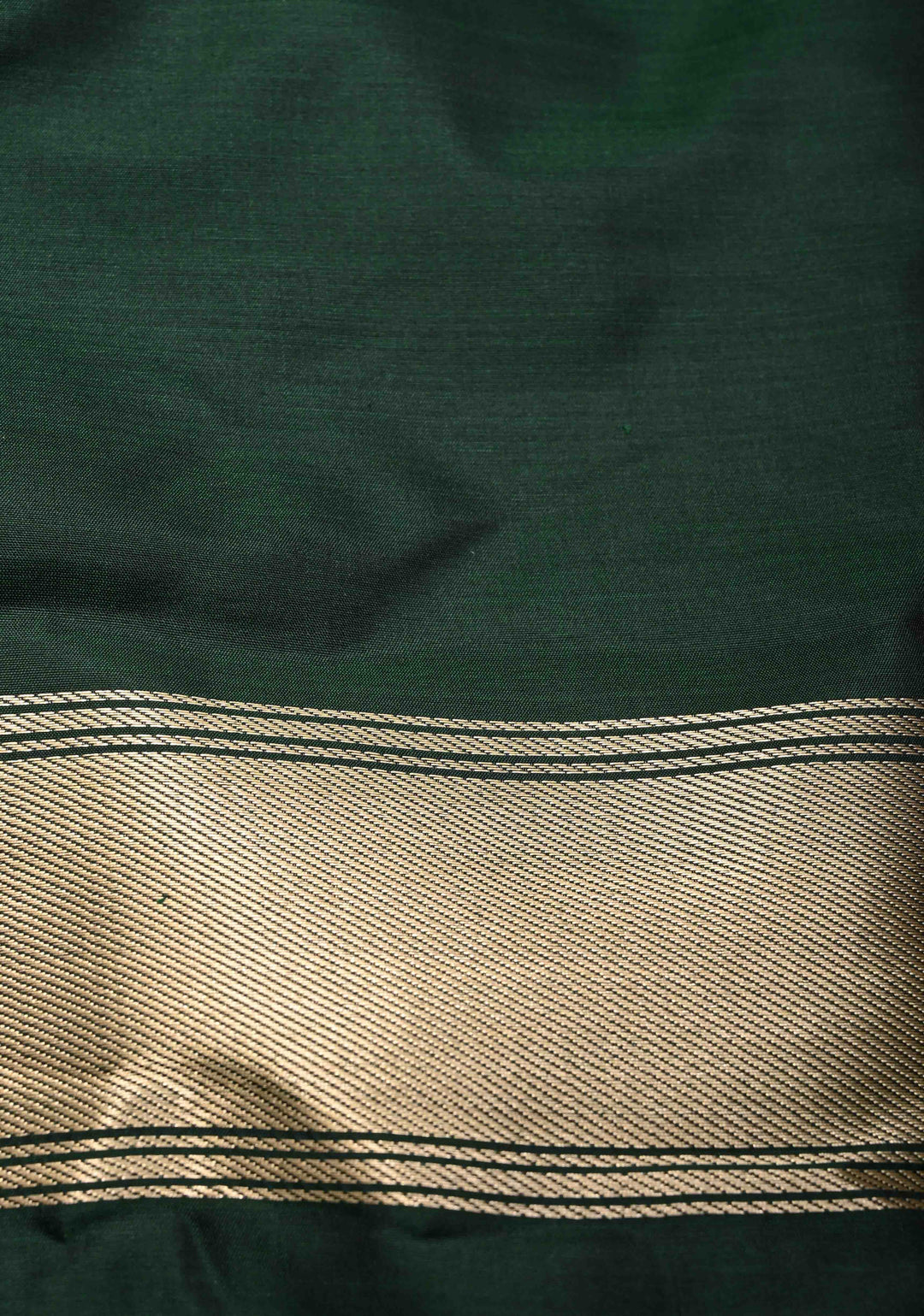 Cream Banarasi Katan Tissue Silk Saree with Zari Buttas and Contrast Wide Floral Kadhiyal Border | SILK MARK CERTIFIED
