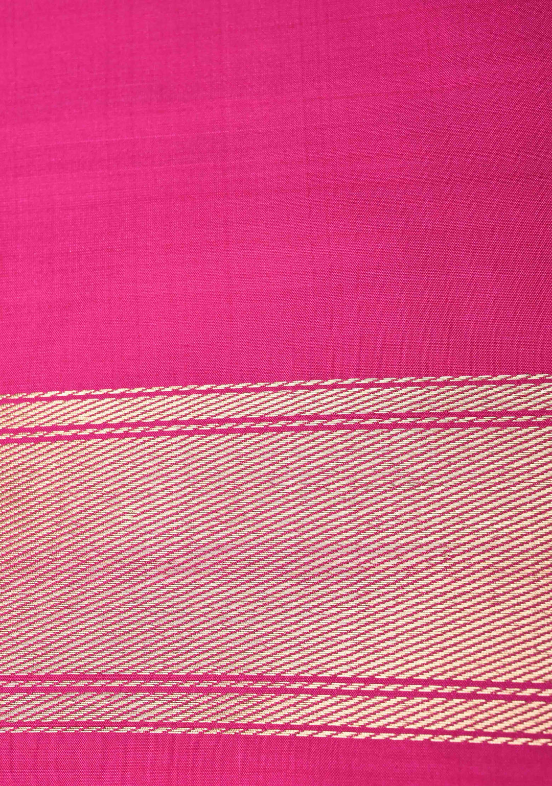 Bright Yellow Borderless Pure Banarasi Katan Silk Saree with Floral Zari Buttas   | SILK MARK CERTIFIED