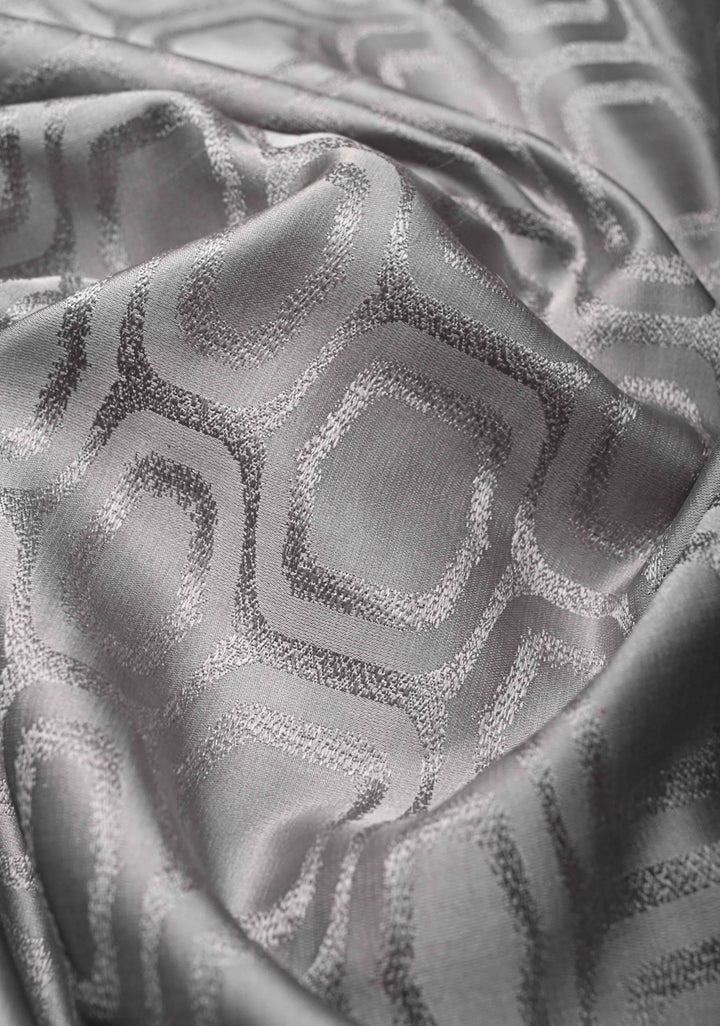 Grey Tanchoi Banarasi Satin Silk Saree in Pure Mashru Silk with Brocade and Contrast Border | SILK MARK CERTIFIED