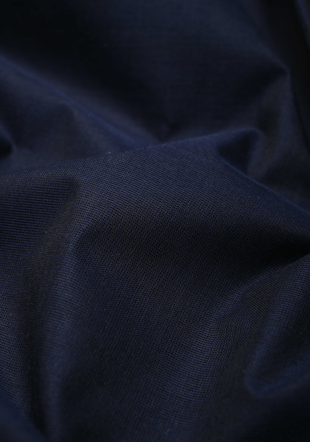Dark blue Kanchi Cotton Saree with Distinct Peacock mandla motifs on Contrast zari border , No Blouse piece