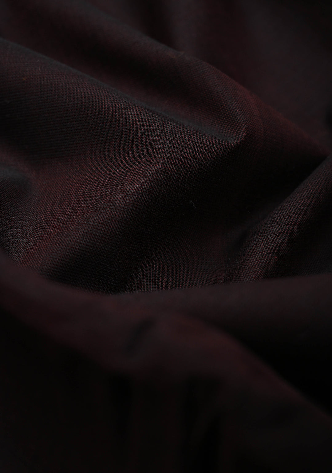 Deep Brown Kanchi Cotton Saree with Ganga Jamuna Zari Border | No Blouse piece