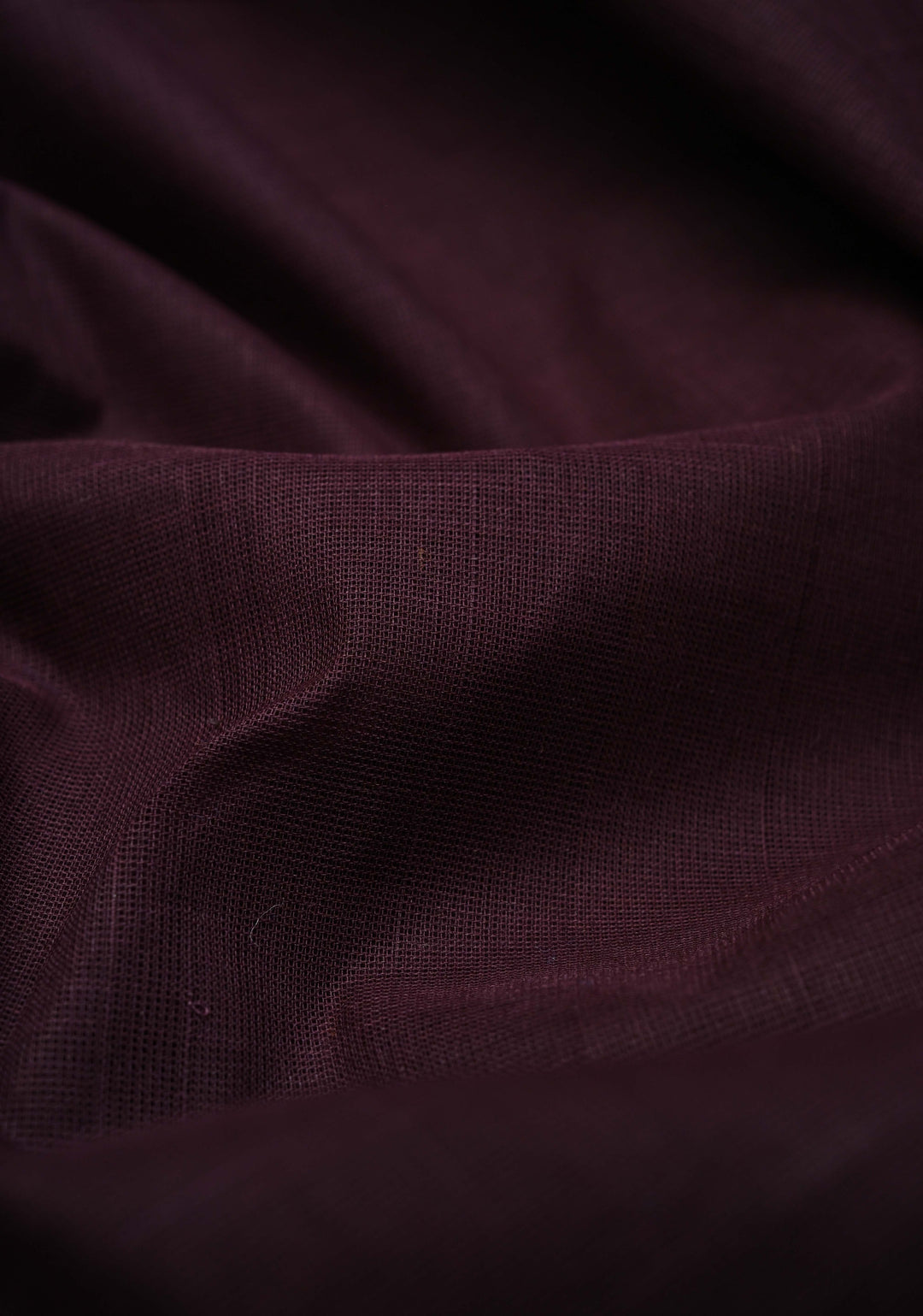 Coco Brown Kanchi Cotton Saree with Contrast Zari Border, No Blouse piece