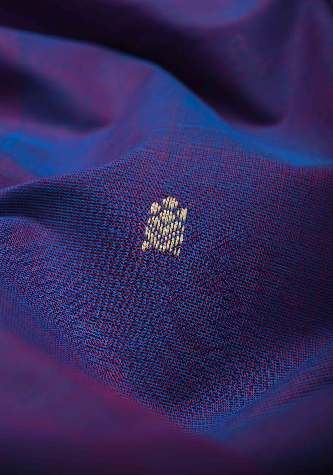 Purple Kanchi Cotton Saree with Zari Buttas And Contrast Zari Border | No Blouse piece