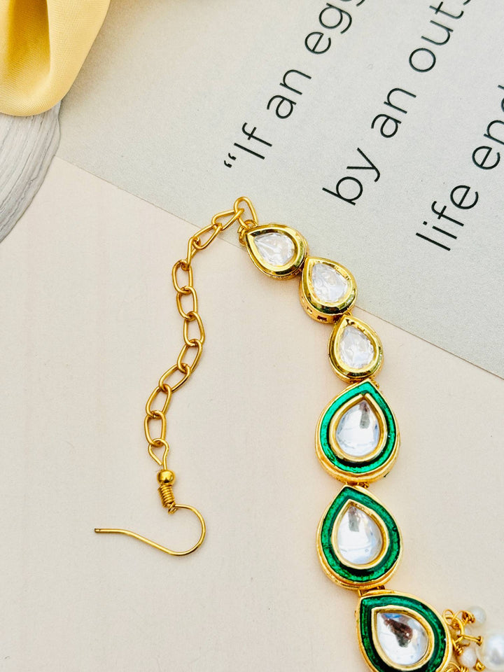 Traditional Gold Plated Kundan Maangtikka | SHOBITAM