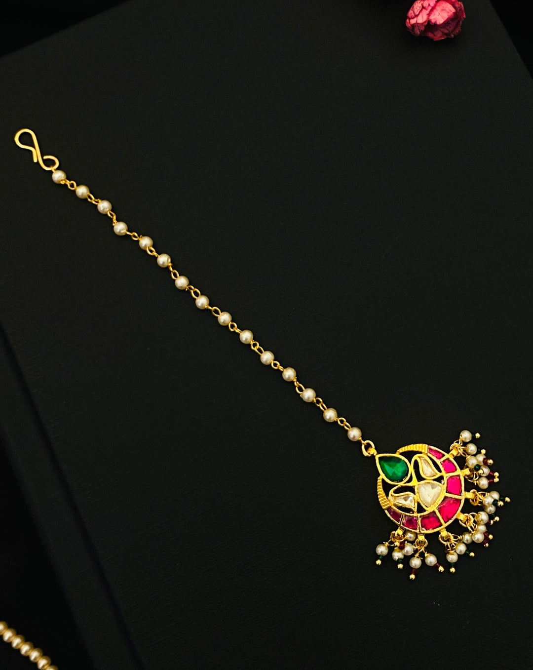 Gold Plated, High Quality Gold Plated Pachi Kundan Maangtikka | SHOBITAM