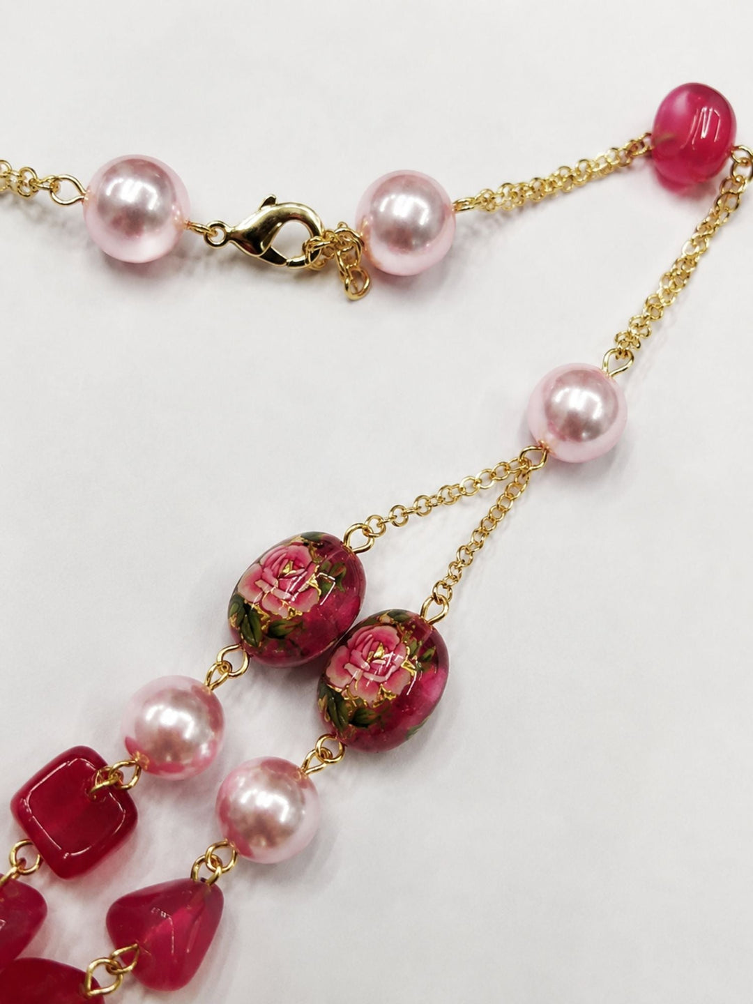 Floral Pearl Layered Mala Set – Elegant Wedding Glam | SHOBITAM