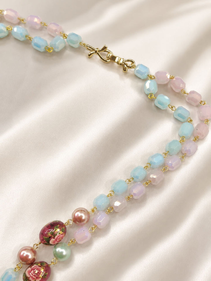Double Layer Pearl Mala Set – Timeless Festive Elegance | SHOBITAM