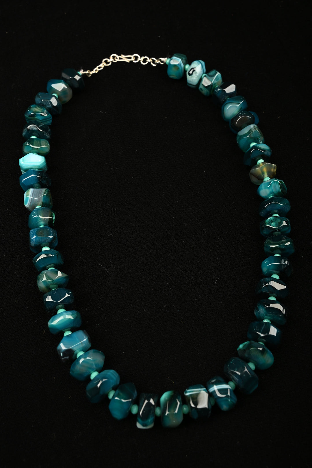 Tide Green Onyx Statement Necklace | SHOBITAM